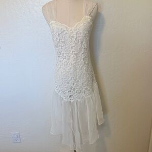 Vintage Feminine Lingerie Dress - size M